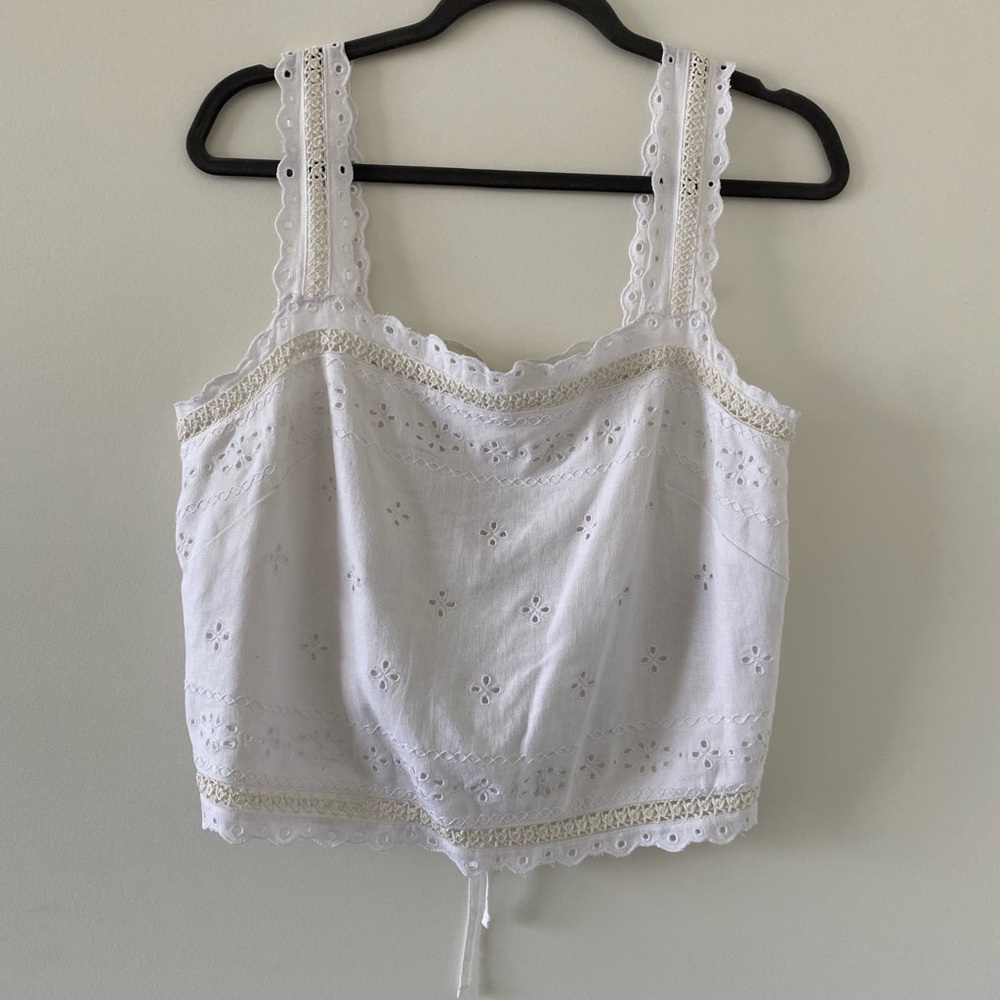 White Line. Tank Top from Abercrombie & Fitch (NEVER BEEN USED)